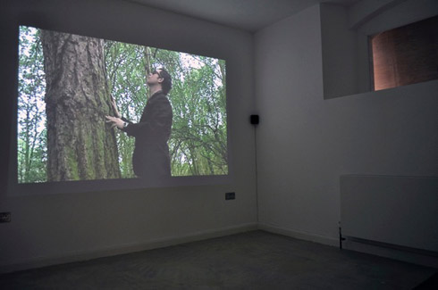 Heartland, Digital video, 4:49mins | Installation view—Heartlands, DownStairs Gallery, Great Brampton House, Herefordshire (2011)