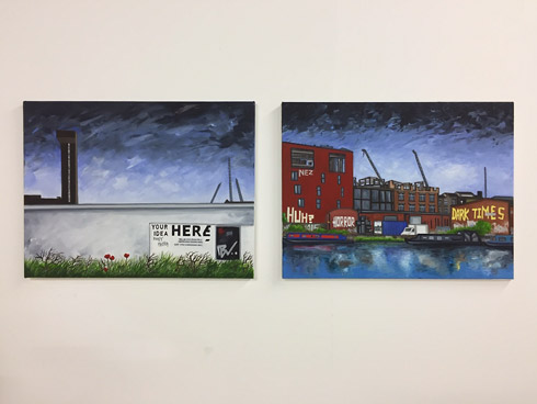 Installation view, Stephen Harwood, | Local Anywhere, Sluice HQ, London  (December 2018)