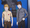 Outside the Doctor Who Exhibition, Blackpool, Two Brothers, 2007