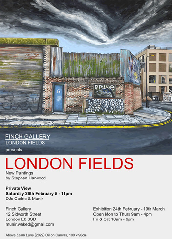 Exhibition Evite, London Fields  (2022)