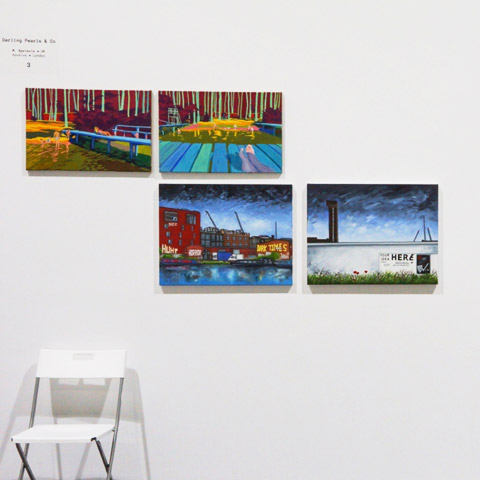 Installation view, Aleksandra Osa and Stephen Harwood | A Moveable Feast, Platforms Project Art Fair, Athens with Darling Pearls & Co  (2019)
