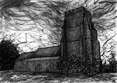 Study for Canewdon Church  (2016)