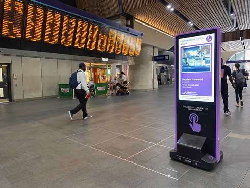 Digital Display, London Bridge Station  (September 2023)